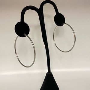 2 inch Stainless steel hoop earrings